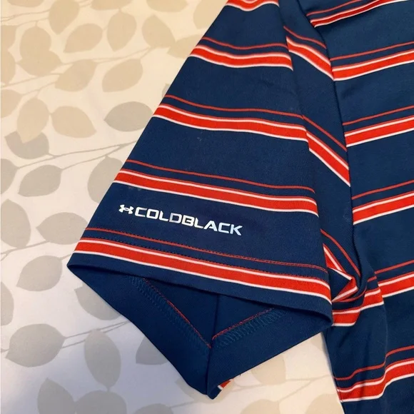 Under Armour Blue and orange Performance Polo Shirt - Picture 3 of 6